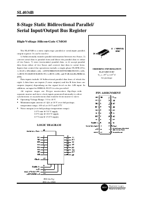 SL4034B Datasheet PDF System Logic Semiconductor