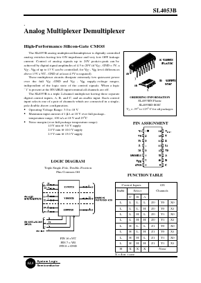 SL4053BD Datasheet PDF System Logic Semiconductor