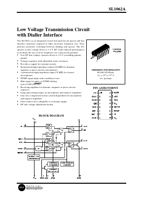 SL1062A Datasheet PDF System Logic Semiconductor