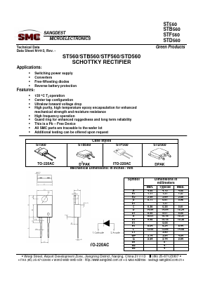 ST560 Datasheet PDF Sangdest Microelectronic (Nanjing) Co., Ltd