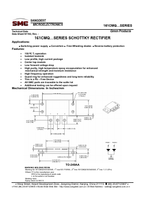 161CMQ Datasheet PDF Sangdest Microelectronic (Nanjing) Co., Ltd