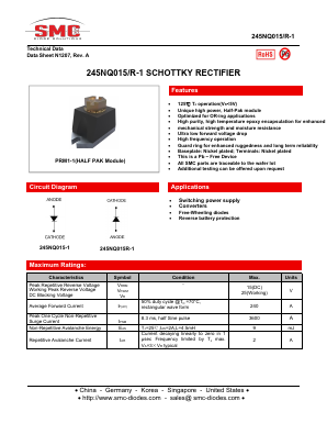 245NQ015R-1 Datasheet PDF Sangdest Microelectronic (Nanjing) Co., Ltd