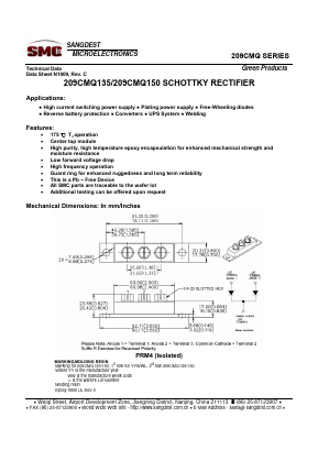 209CMQ135 Datasheet PDF Sangdest Microelectronic (Nanjing) Co., Ltd