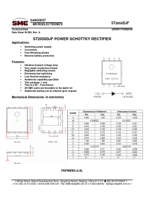 ST2050DJF Datasheet PDF Sangdest Microelectronic (Nanjing) Co., Ltd