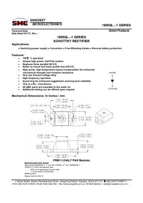 180NQ035-1 Datasheet PDF Sangdest Microelectronic (Nanjing) Co., Ltd