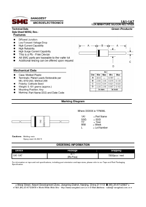 1A4 Datasheet PDF Sangdest Microelectronic (Nanjing) Co., Ltd