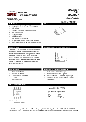 SMDA05C-4 Datasheet PDF Sangdest Microelectronic (Nanjing) Co., Ltd