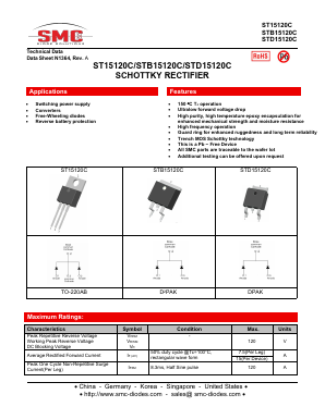 ST15120C Datasheet PDF SMC Diode Solutions Co. LTD