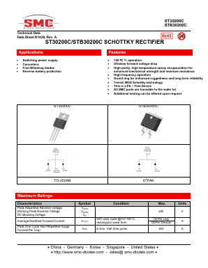 ST30200C Datasheet PDF SMC Diode Solutions Co. LTD