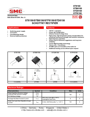 ST8150 Datasheet PDF SMC Diode Solutions Co. LTD