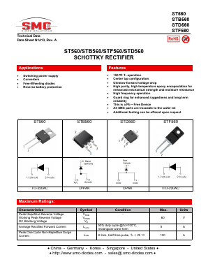 ST560 Datasheet PDF SMC Diode Solutions Co. LTD