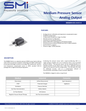 SM6844 Datasheet PDF Silicon Microstructures, Inc.