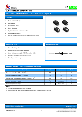 SZ1220A Datasheet PDF Socay Electornics Co., Ltd.