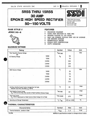 10R5/3D Datasheet PDF Solid State Devices, Inc.