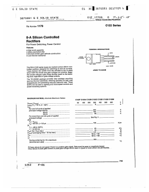 C122F Datasheet PDF Solid State Devices, Inc.