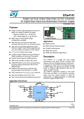 STW41413/T Datasheet PDF STMicroelectronics