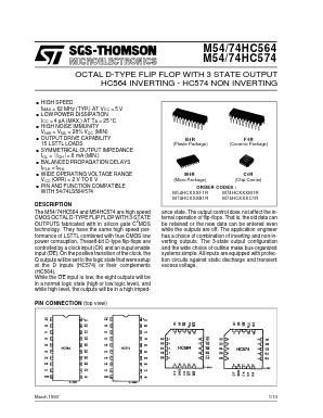 M74HC564 Datasheet PDF STMicroelectronics