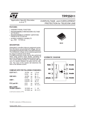 TPP25011RL Datasheet PDF STMicroelectronics