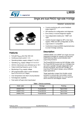 L9959 Datasheet PDF STMicroelectronics