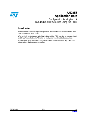 AN2855 Datasheet PDF STMicroelectronics