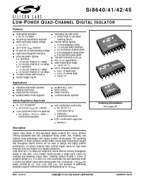 SI8645 Datasheet PDF STMicroelectronics