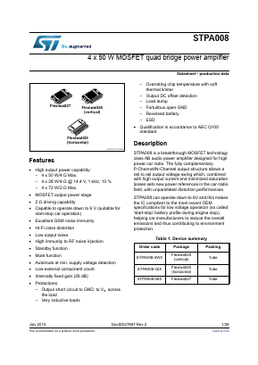 STPA008-QIX Datasheet PDF STMicroelectronics