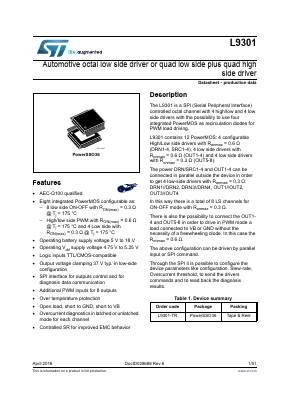 L9301 Datasheet PDF STMicroelectronics