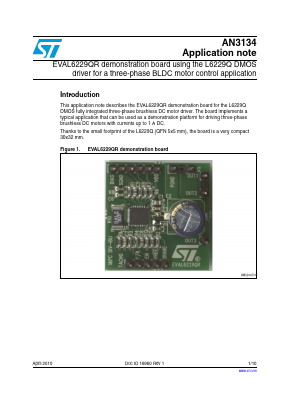 AN3134 Datasheet PDF STMicroelectronics