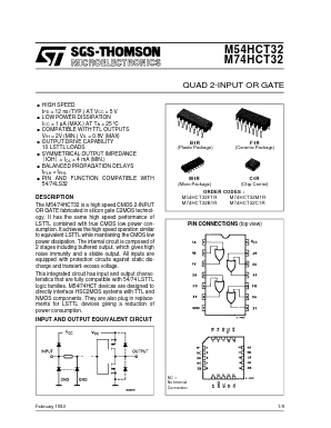 M74HCT32 Datasheet PDF STMicroelectronics