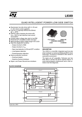 L9349 Datasheet PDF STMicroelectronics