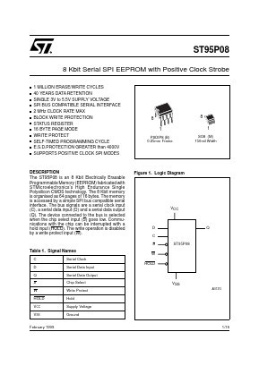 ST95P08M1TR Datasheet PDF STMicroelectronics