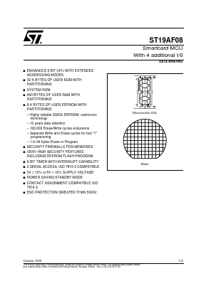 ST19AF08 Datasheet PDF STMicroelectronics