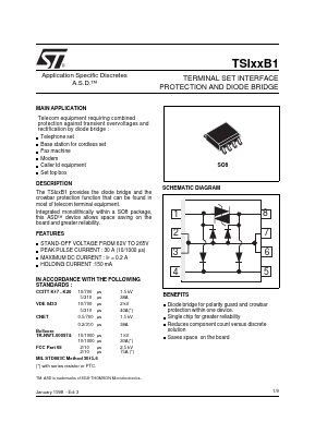 TSI200B1RL Datasheet PDF STMicroelectronics