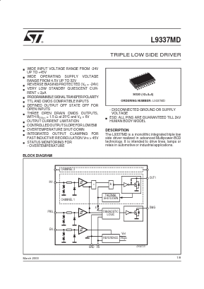 L9337MD Datasheet PDF STMicroelectronics