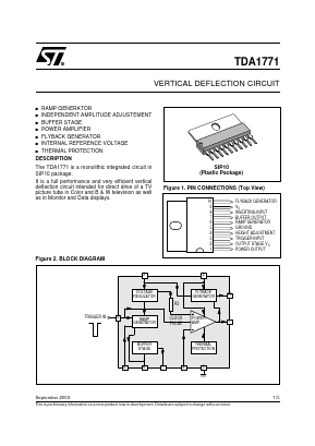TDA1771 Datasheet PDF STMicroelectronics