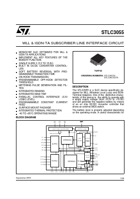 STLC3055QTR Datasheet PDF STMicroelectronics
