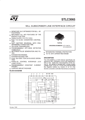 STLC3065QTR Datasheet PDF STMicroelectronics