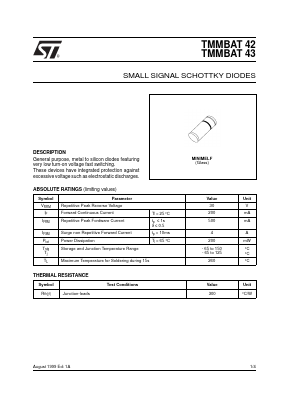 TMMBAT42FILM Datasheet PDF STMicroelectronics