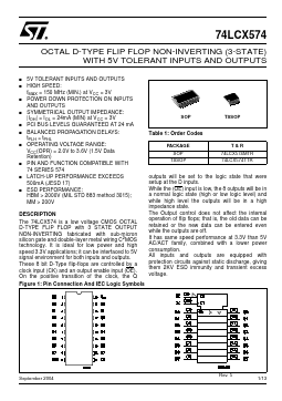 74LCX574 Datasheet PDF STMicroelectronics