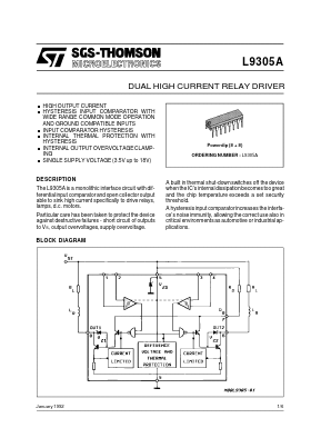 L9305A Datasheet PDF STMicroelectronics