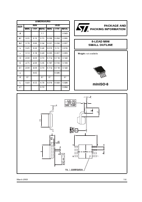 MINISO-8 Datasheet PDF STMicroelectronics