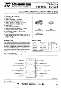 TEB4033N Datasheet PDF STMicroelectronics