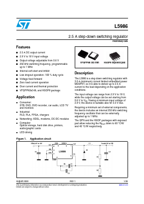 L5986TR Datasheet PDF STMicroelectronics