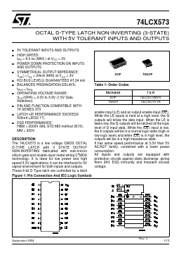 74LCX573 Datasheet PDF STMicroelectronics