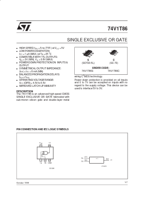 74V1T86S Datasheet PDF STMicroelectronics