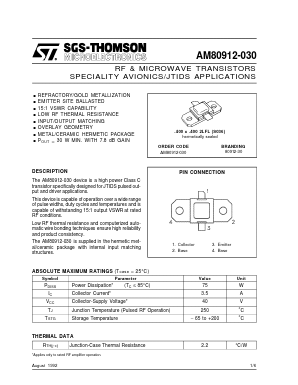 80912-30 Datasheet PDF STMicroelectronics