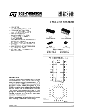 M54HC238 Datasheet PDF STMicroelectronics