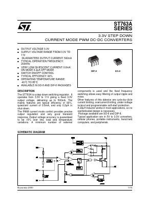 ST763A Datasheet PDF STMicroelectronics