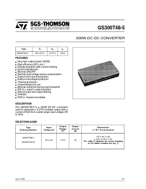 GS300T48-5 Datasheet PDF STMicroelectronics