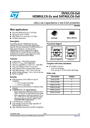 SATAULC6-2X6 Datasheet PDF STMicroelectronics